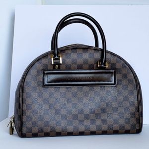 Authentic Louis Vuitton Damier Ebene Nolita Handbag Bag